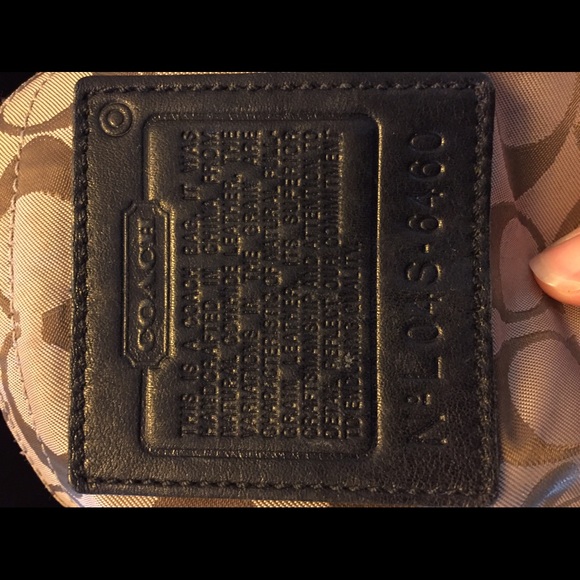 Coach black leather purse/ diaper bag. - Picture 4 of 6